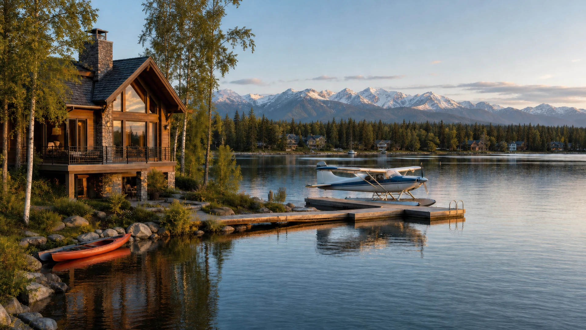 Anchorage Waterfront Homes, Alaska — illustrative comparison imagery