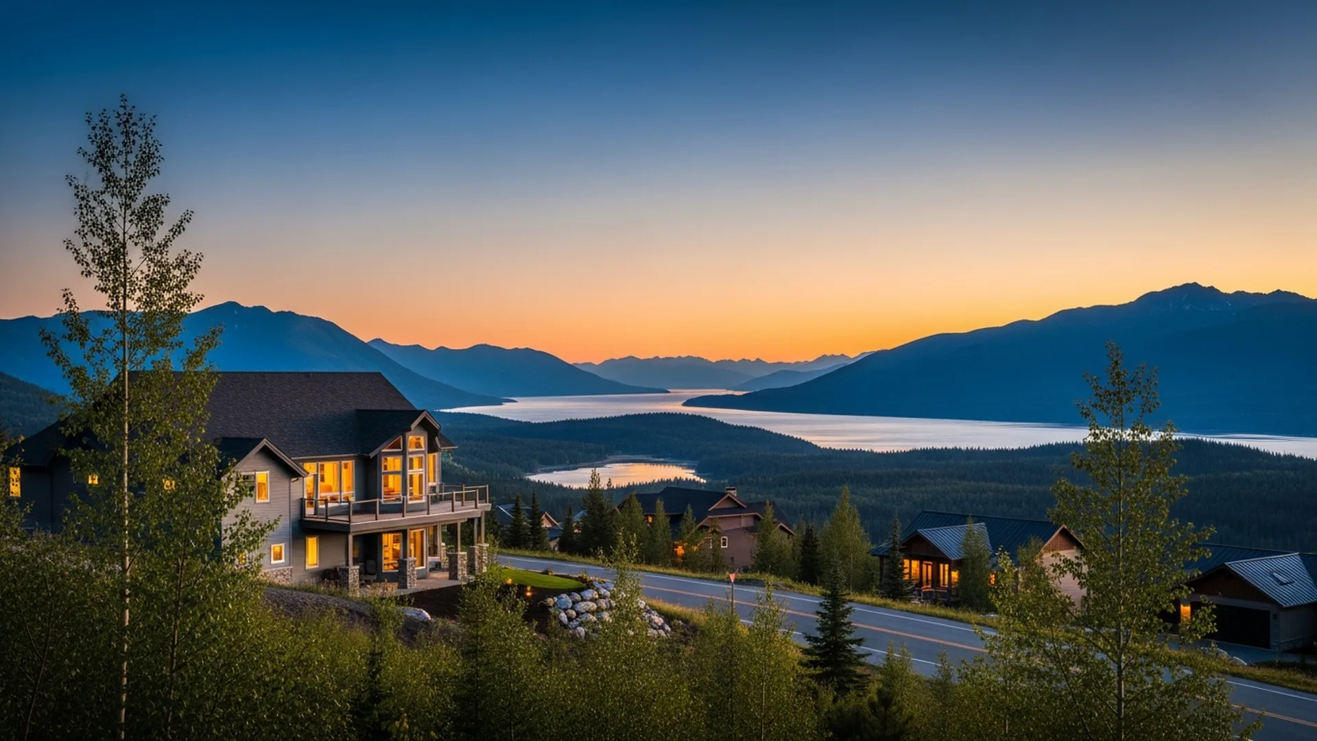 Luxury homes in Bear Valley on the Anchorage Hillside, Alaska — illustrative area imagery