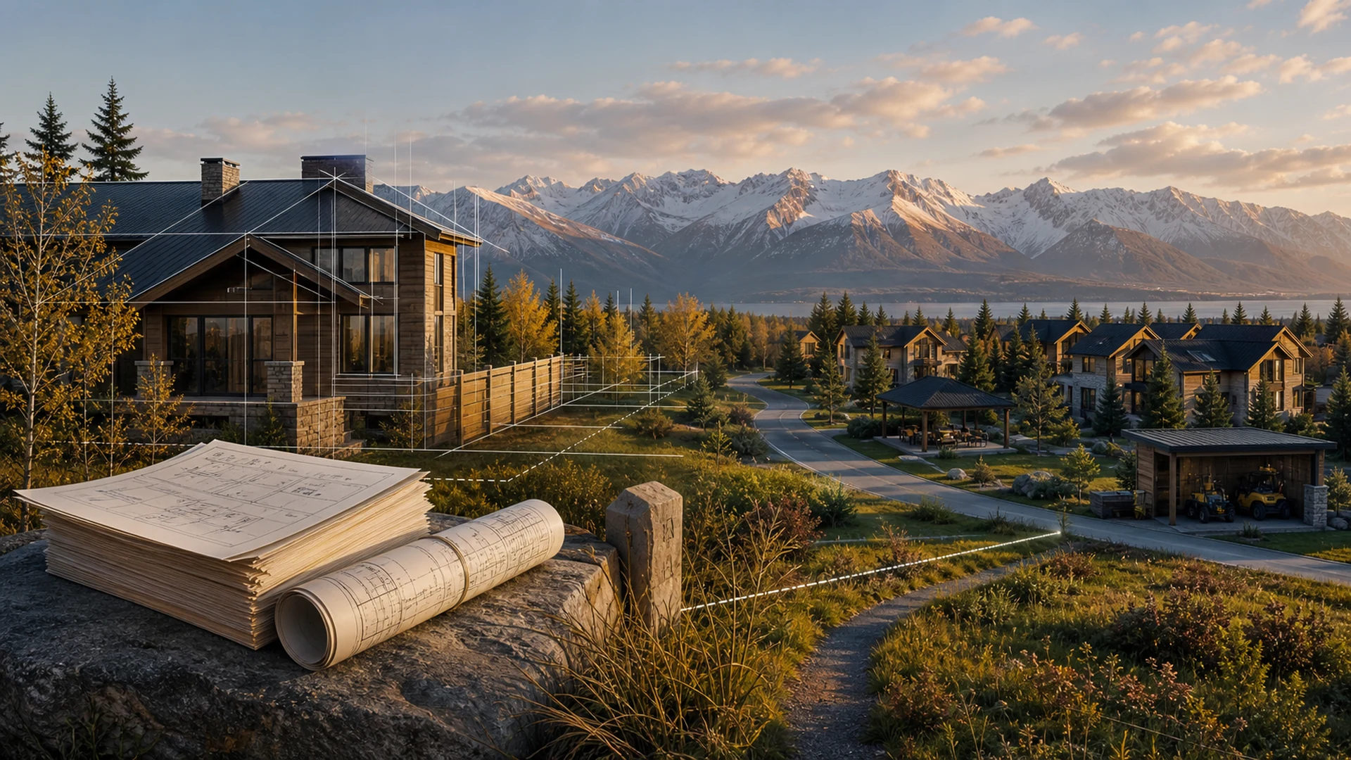 CCR and HOA in Alaska — illustrative comparison imagery