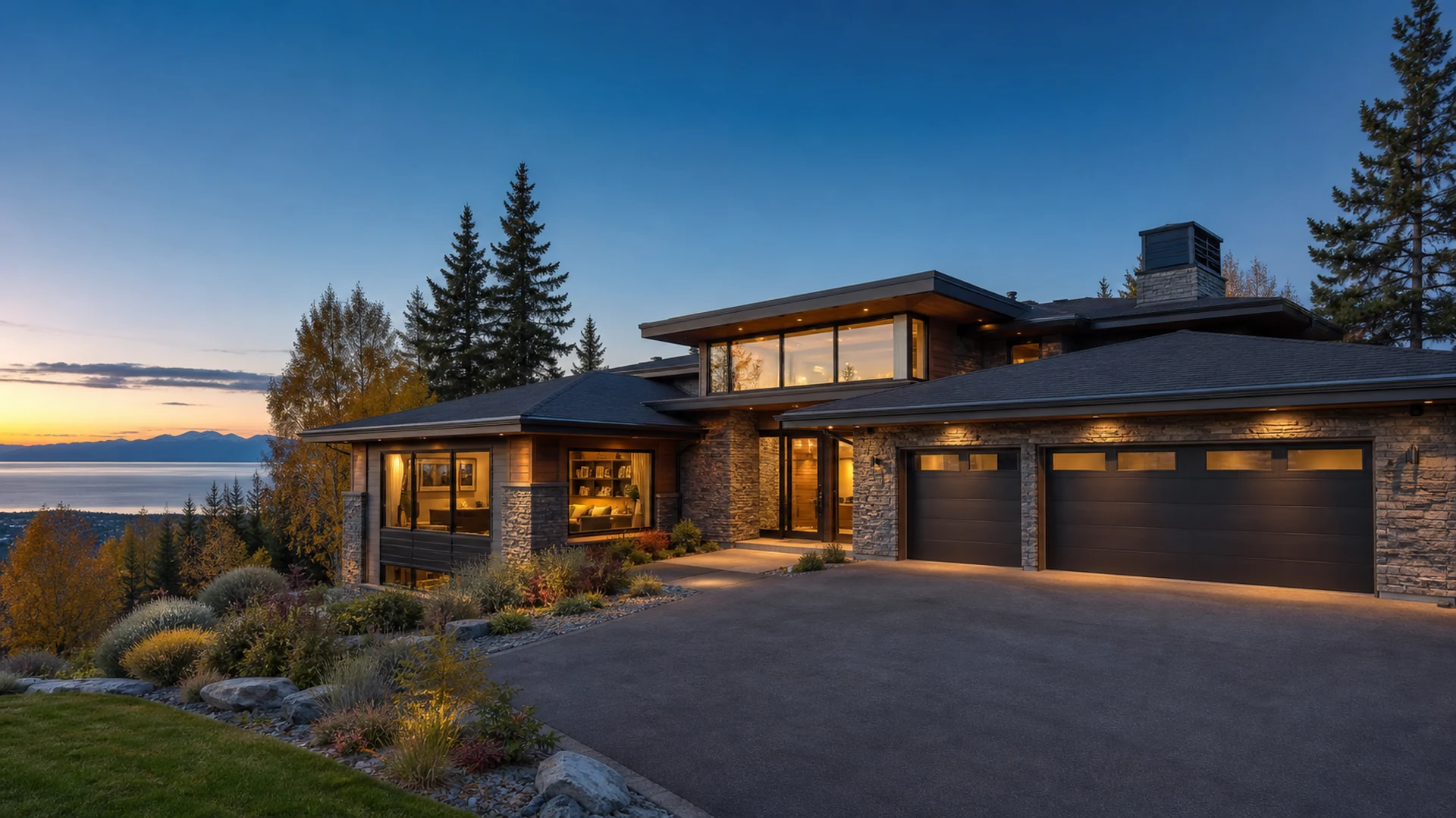 Anchorage Executive Homes, Alaska — illustrative comparison imagery