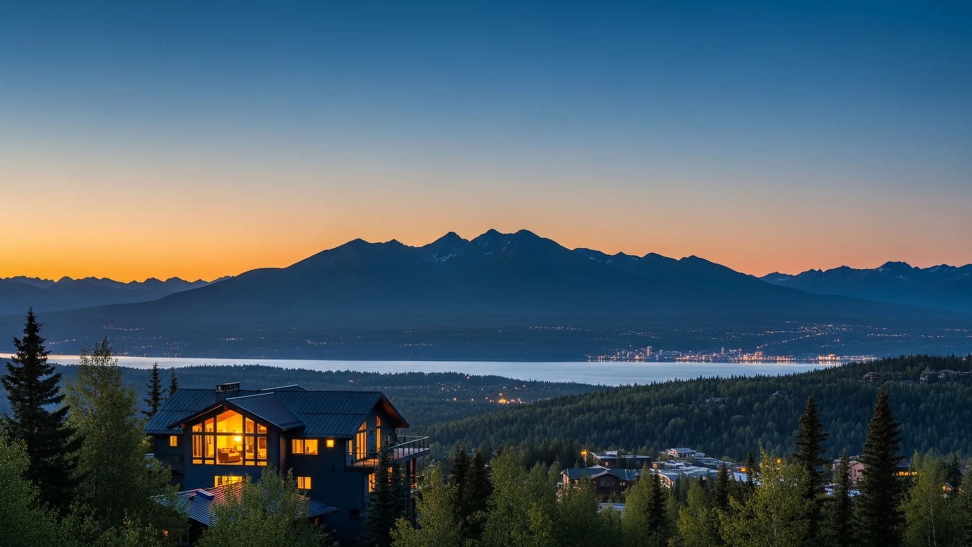 Luxury homes in Glen Alps on the Anchorage Hillside, Alaska — illustrative area imagery