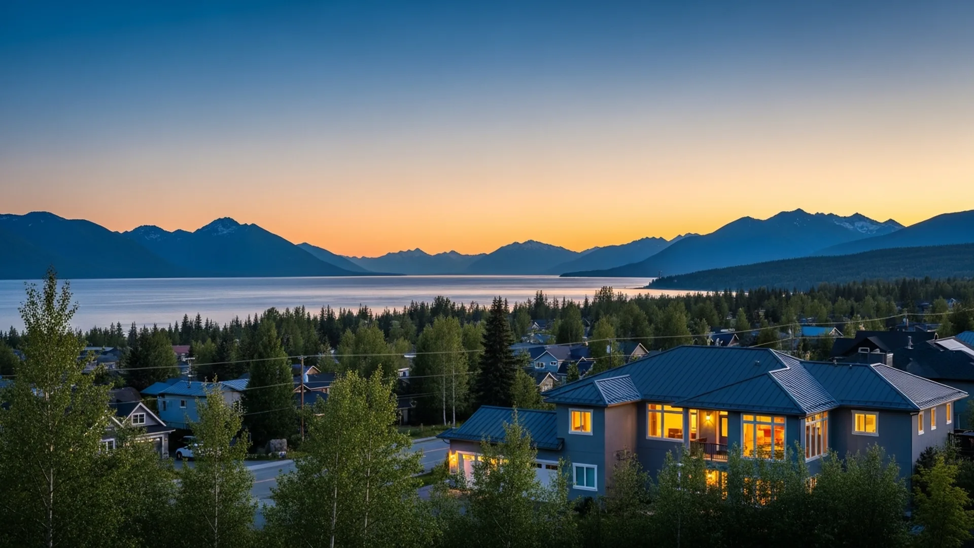 Luxury homes in Klatt in South Anchorage, Alaska &mdash; illustrative area imagery