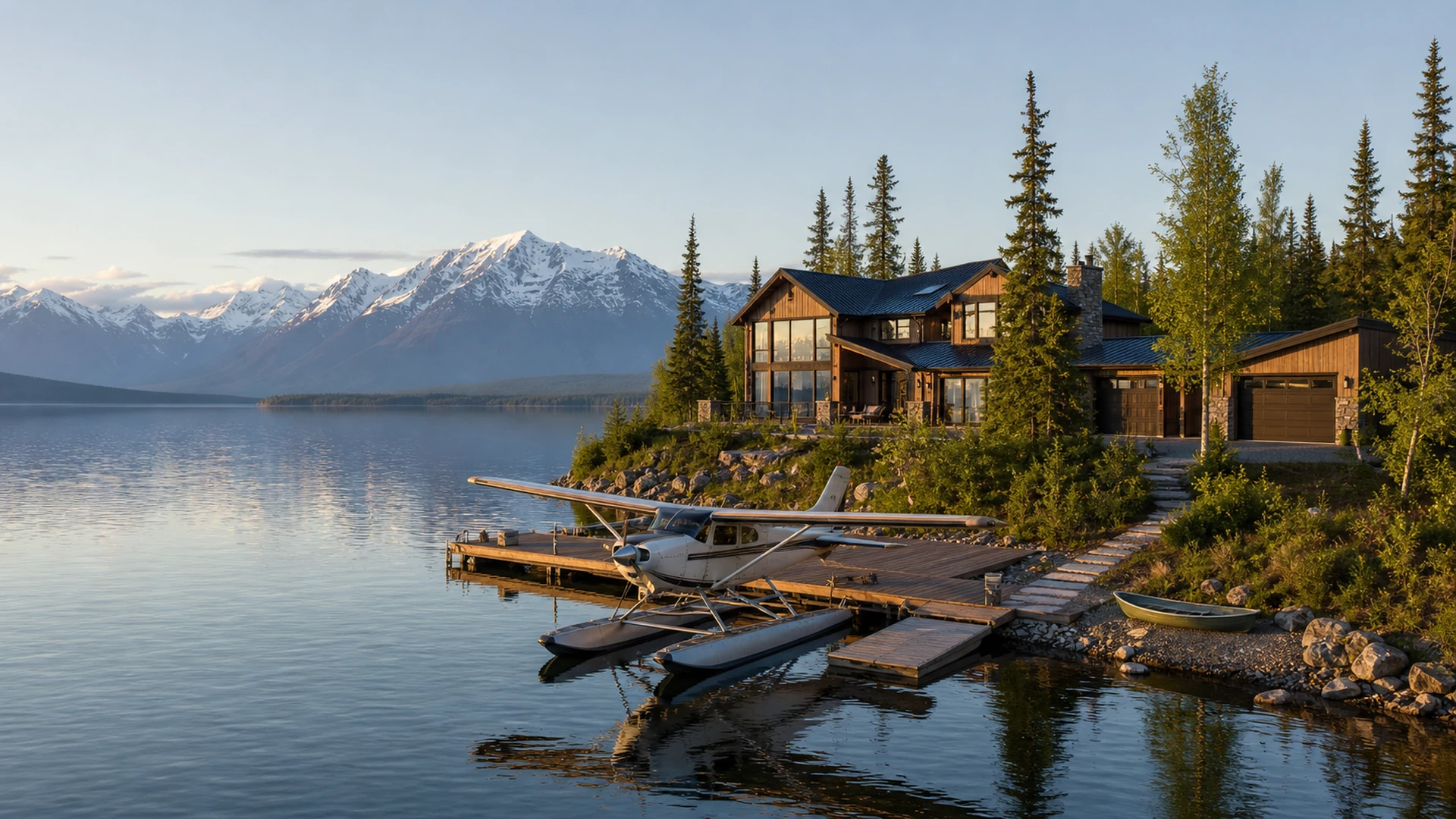 Lake & Floatplane-Access Homes in Alaska — illustrative area imagery