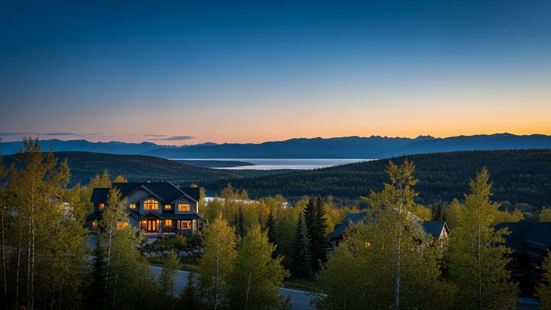 Luxury homes in Mid-Hillside on the Anchorage Hillside, Alaska &mdash; illustrative area imagery
