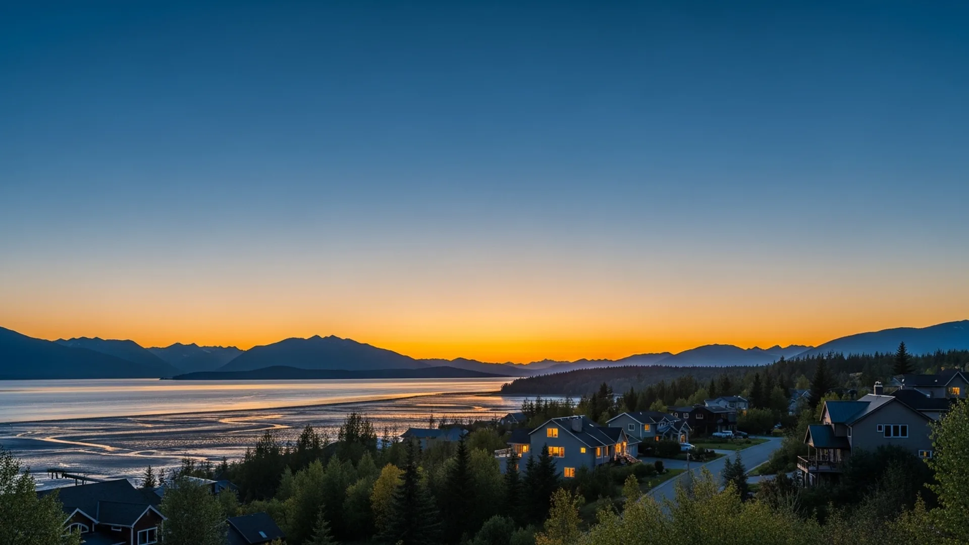 Luxury homes in Oceanview in South Anchorage, Alaska &mdash; illustrative area imagery