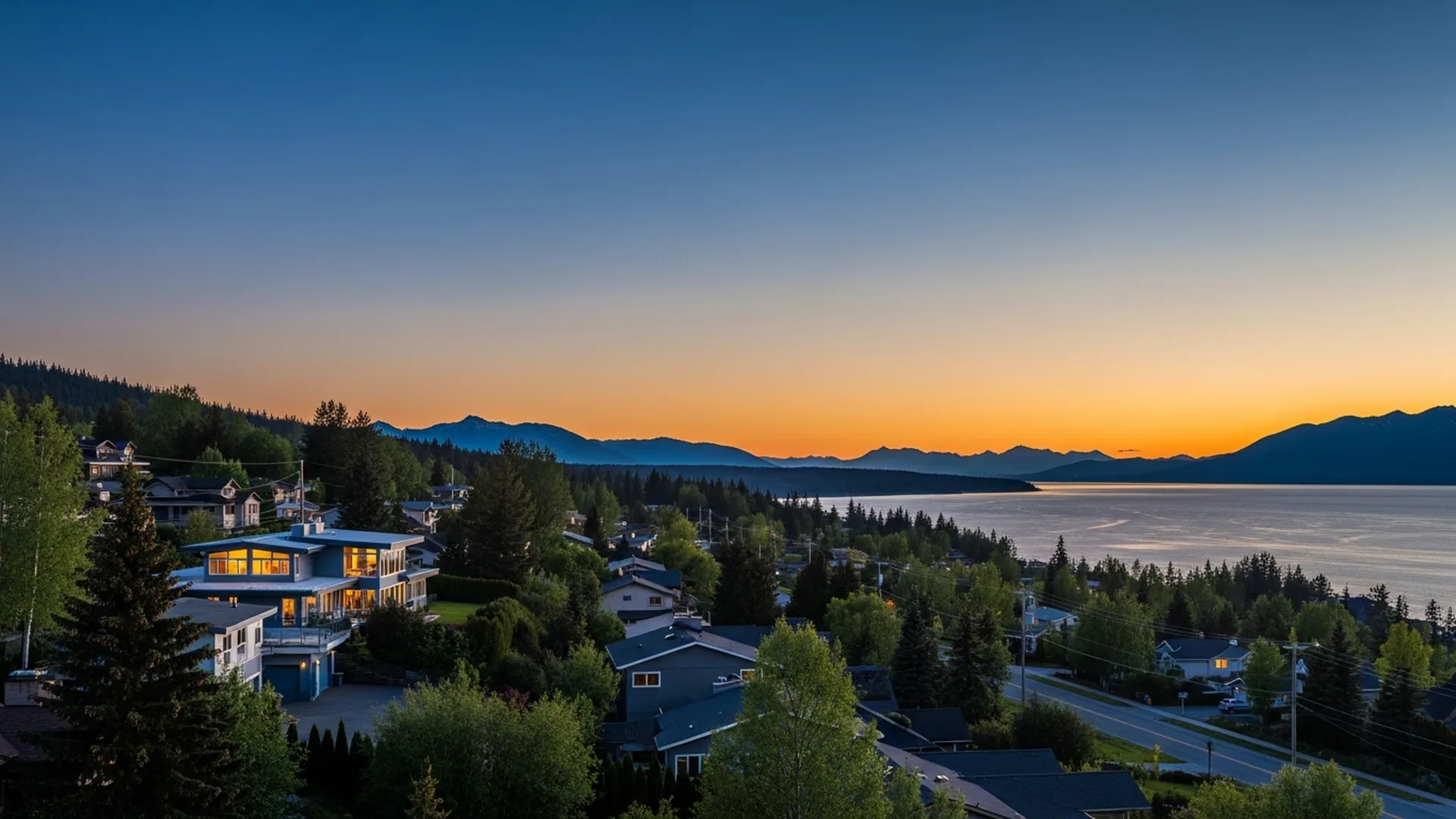 Luxury homes in Turnagain in West Anchorage, Alaska — illustrative area imagery