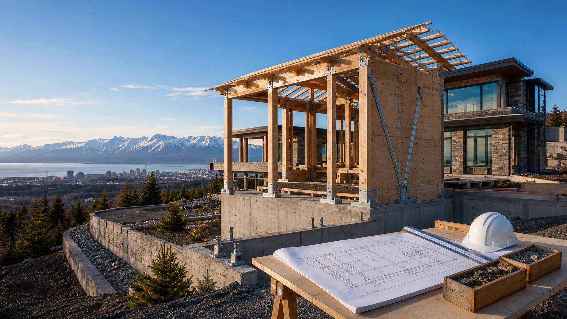 Earthquake Construction in Anchorage, Alaska — illustrative area imagery