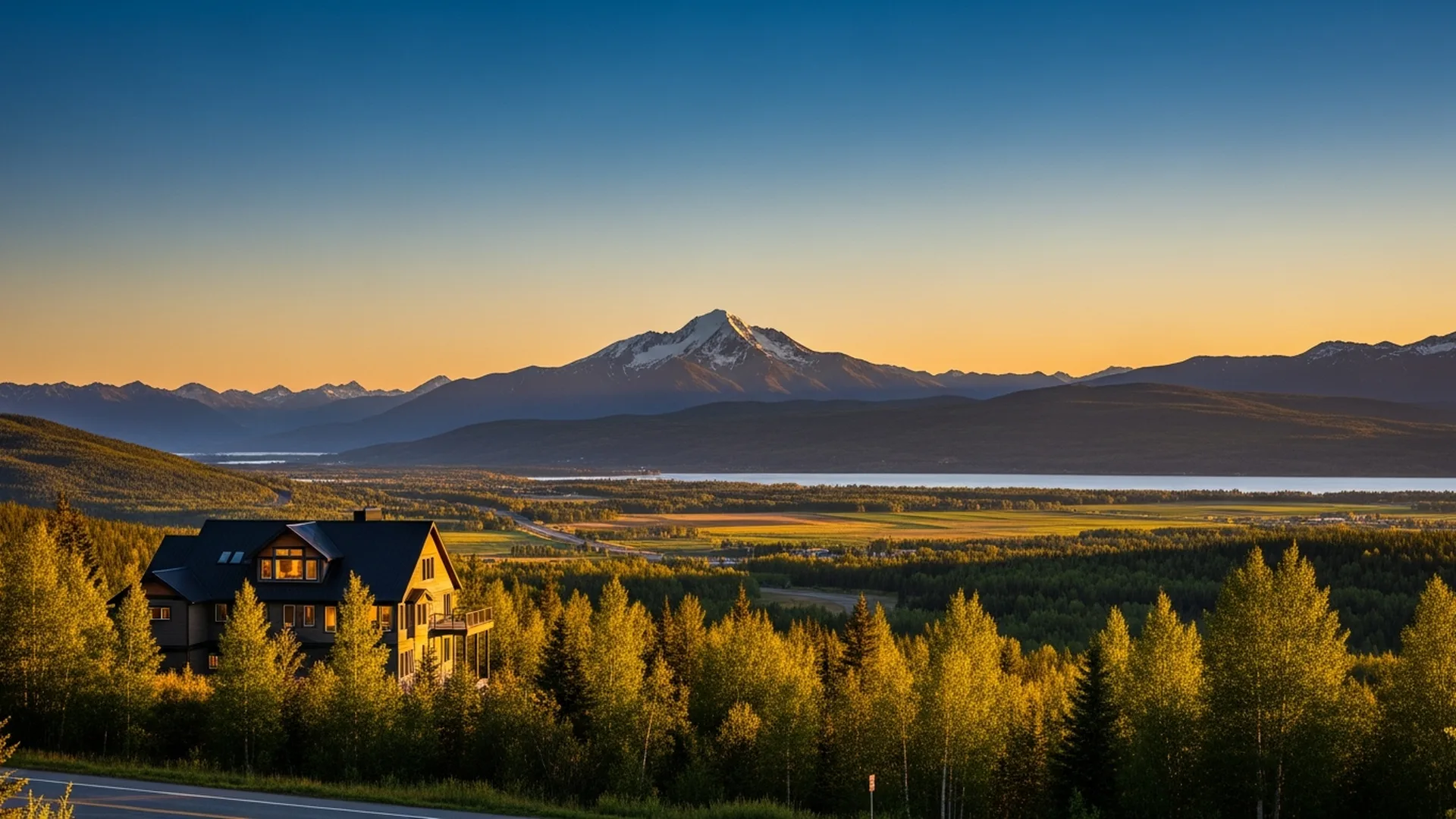 Luxury homes in Lazy Mountain in the Mat-Su Valley, Alaska — illustrative area imagery