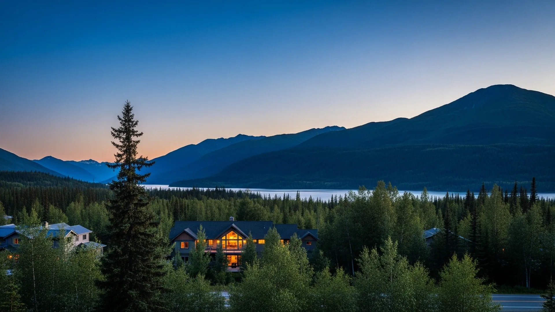 Luxury homes in Peters Creek in Chugiak, Anchorage-area Alaska &mdash; illustrative area imagery