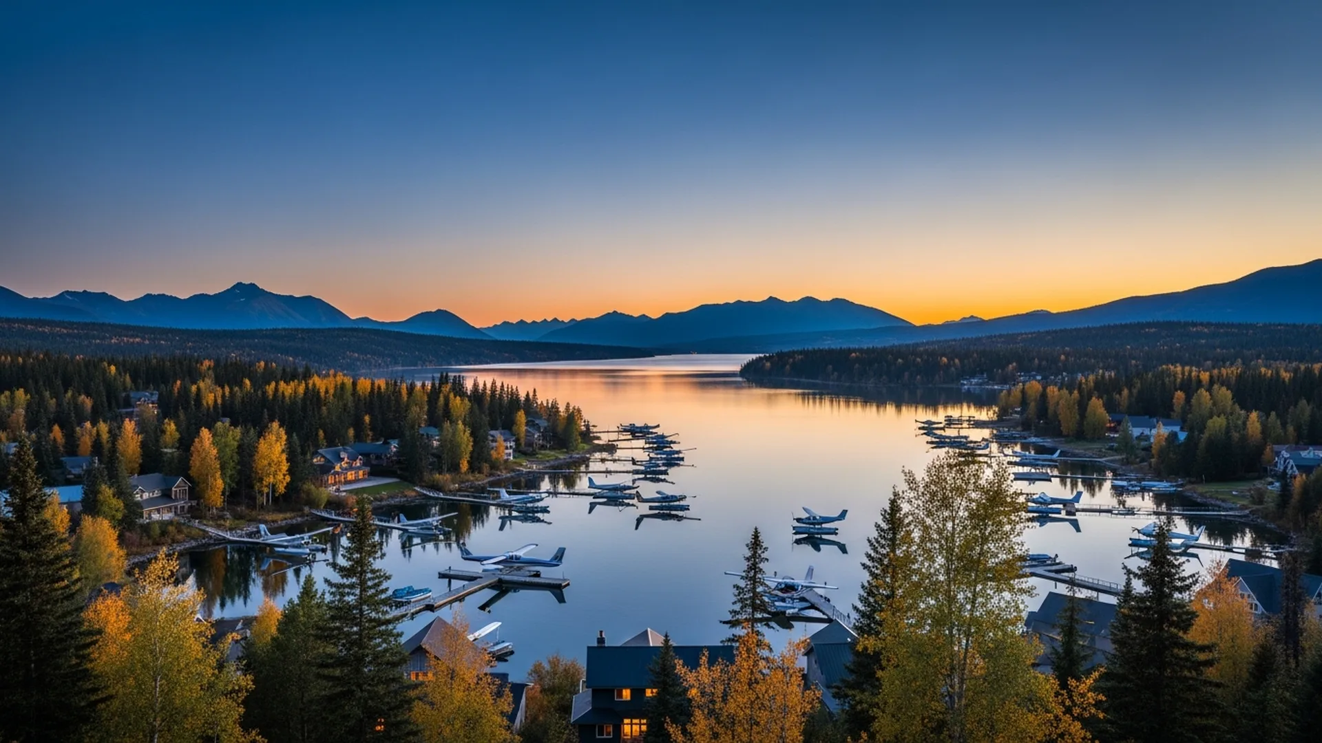 Luxury homes in Sand Lake in West Anchorage, Alaska — illustrative area imagery